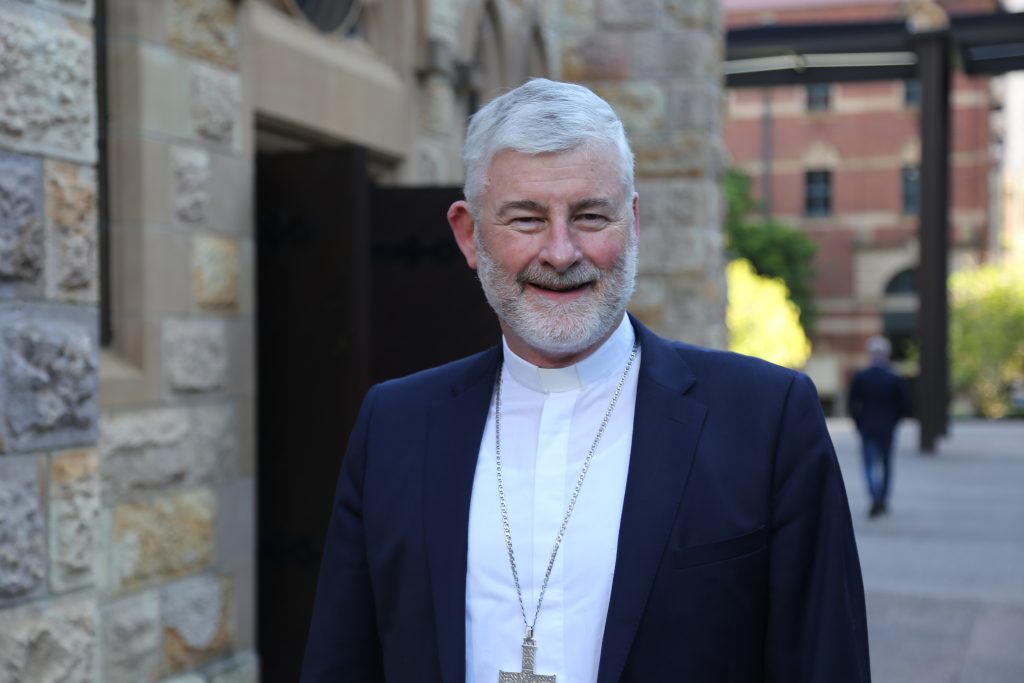 Congratulating the new Archbishop of Brisbane